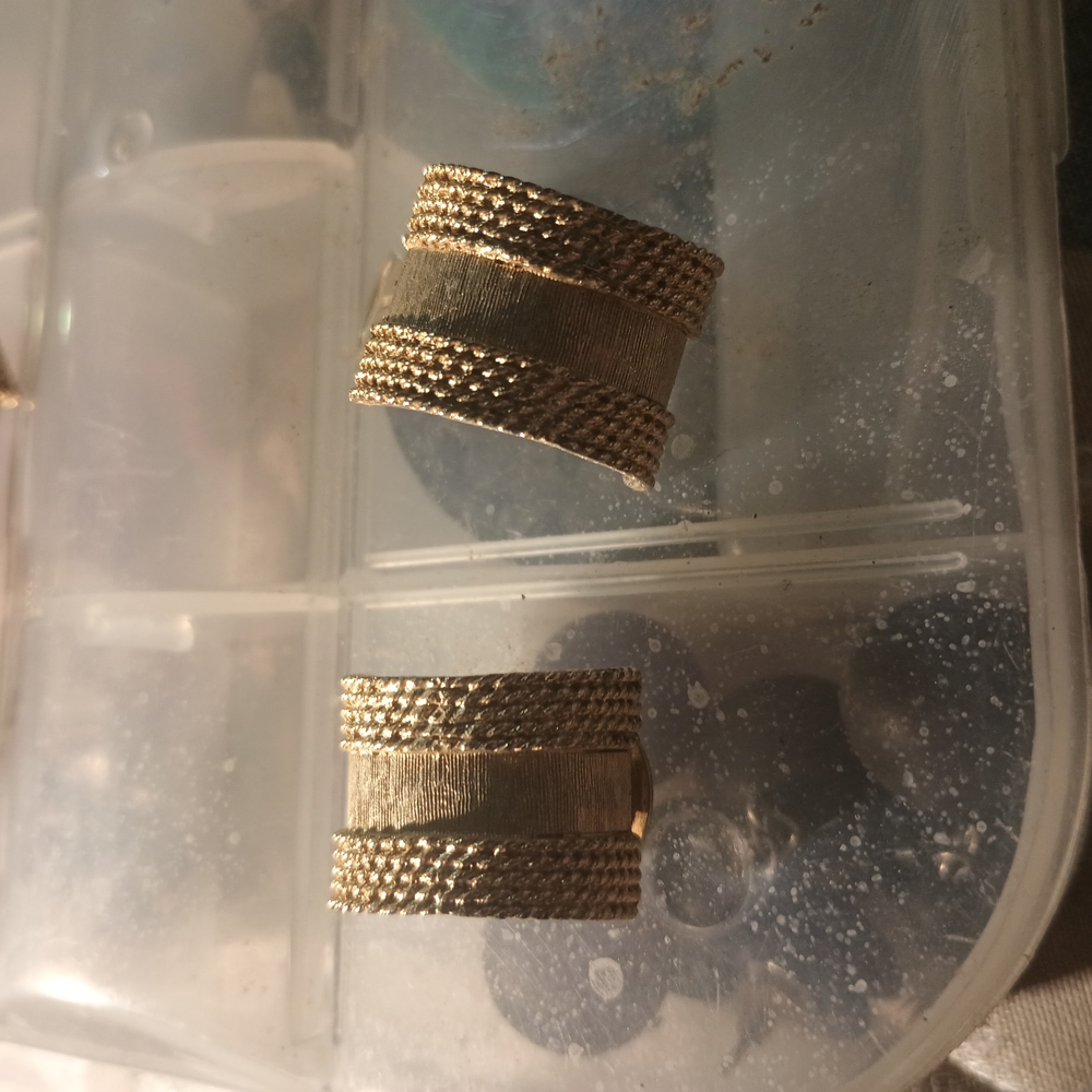 Gold Textured Cuff Bracelet
